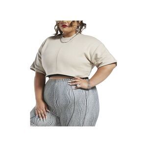 Reebok X Cardi B Plus Size Cropped T Sweatshirt